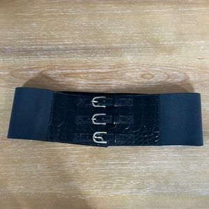 Anne Fontaine stretch belt, genuine leather
